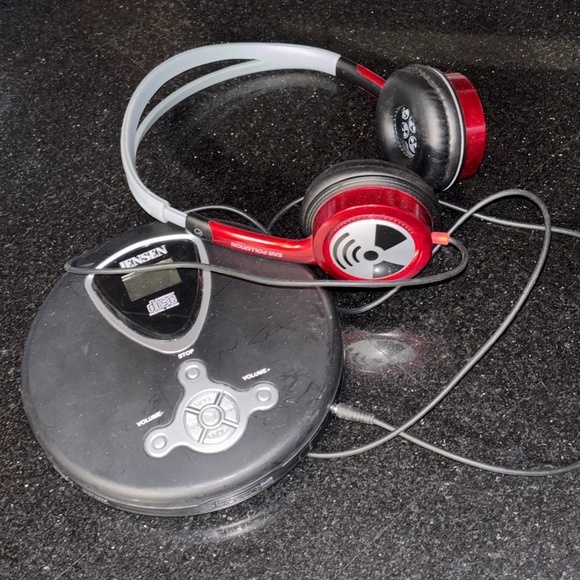 Ifrogz Other - Jensen CD Player and iFrogz Ear Pollution TOXIX On-Ear Wired Stereo Headphones